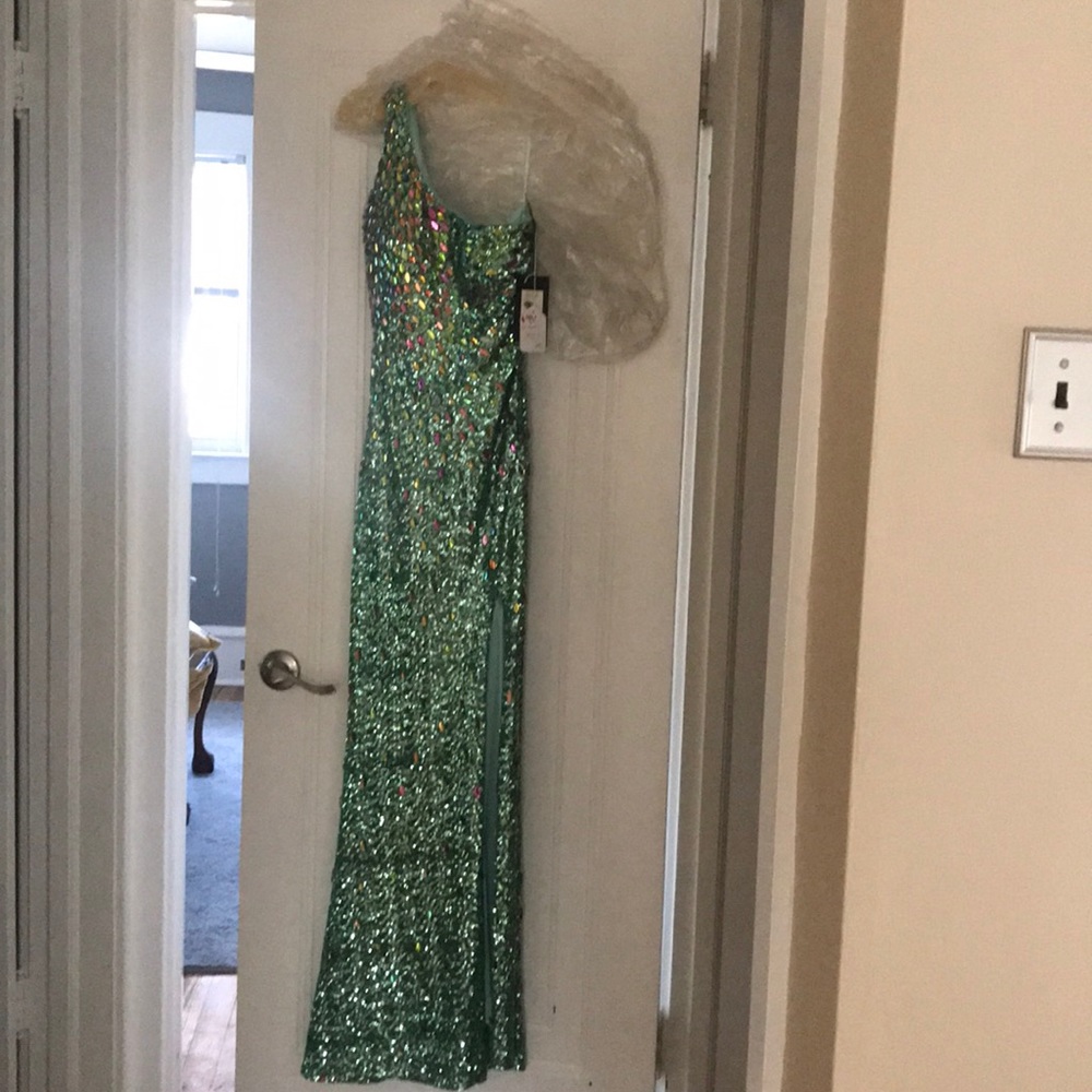 Long beaded gown